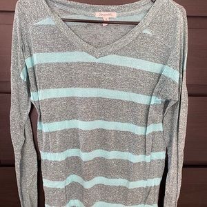 {Aeropostale} Size M Turquoise Long Sleeve Tee